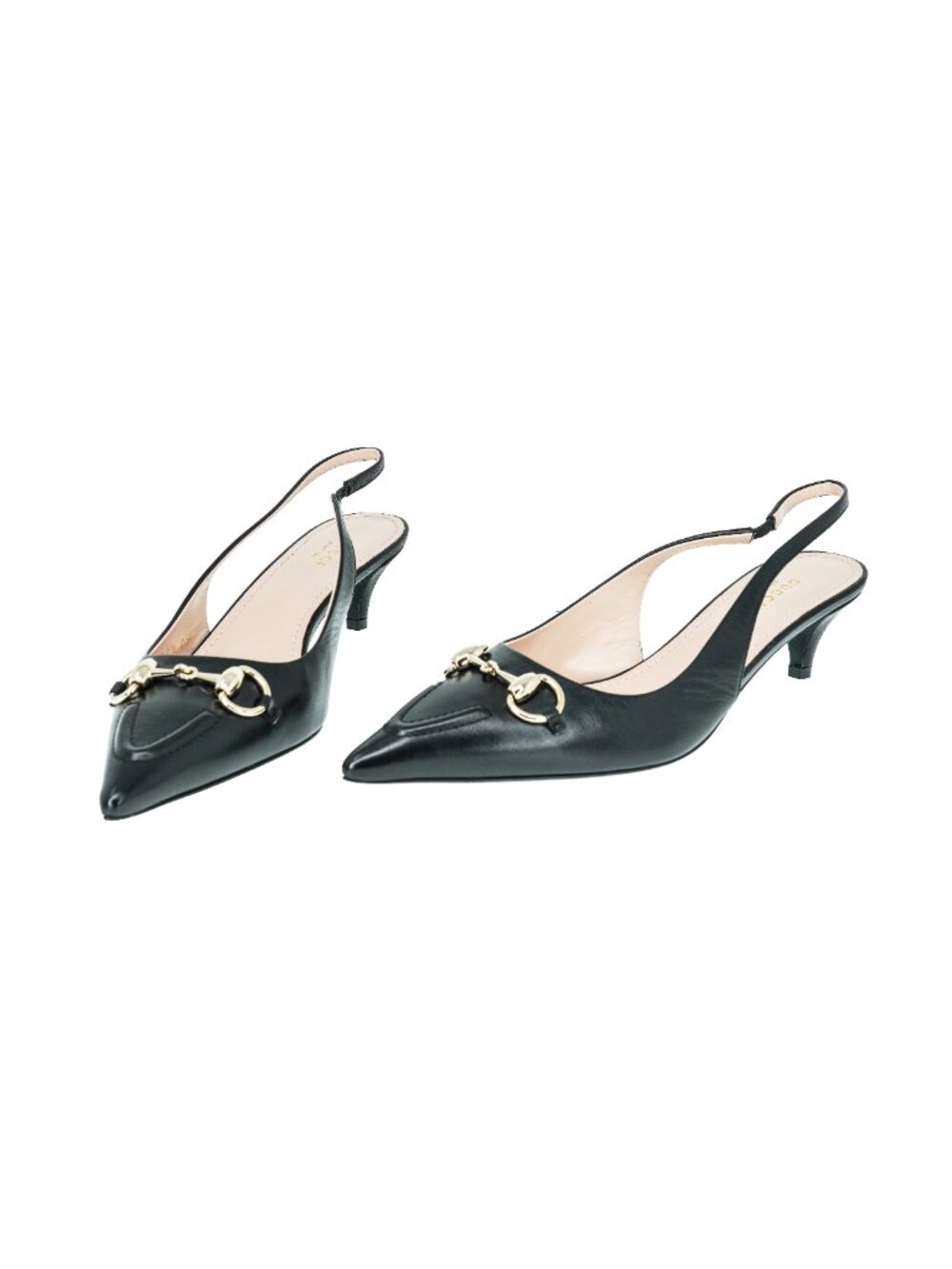 Gucci Erin Horsebit Leather Slingback Pumps - Picture 2 of 8